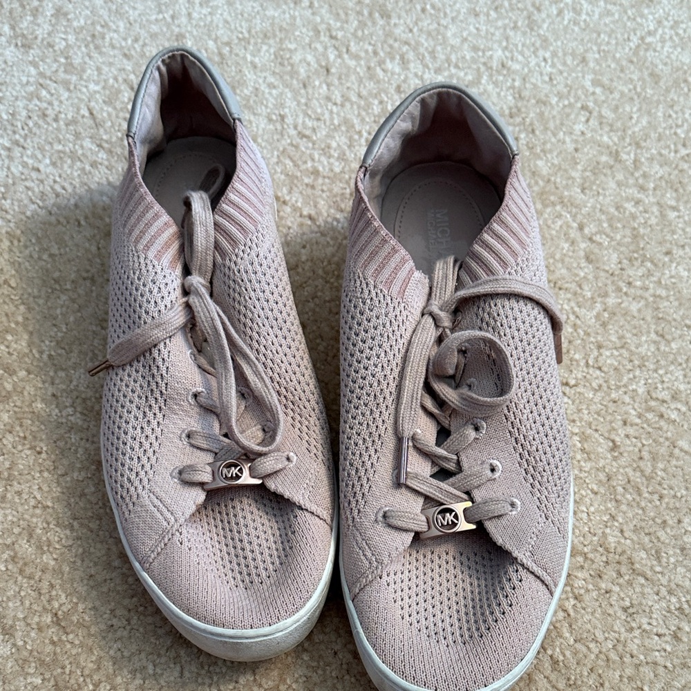 Cute and casual Michael Kors Women's Blush Knit Sneakers